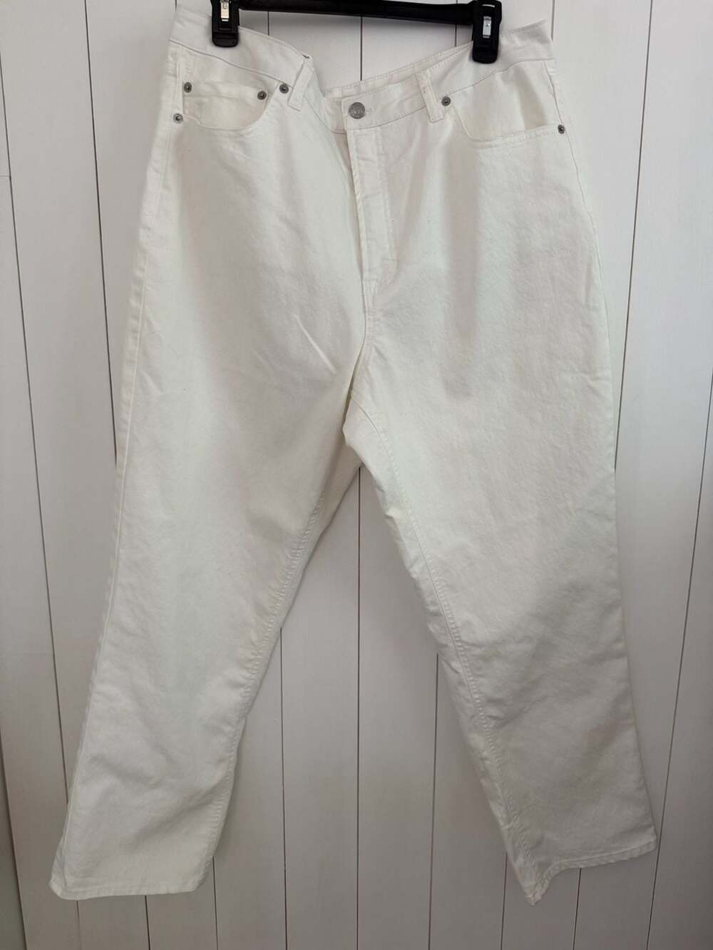 FRYE Jeans Size 16/34 White Denim